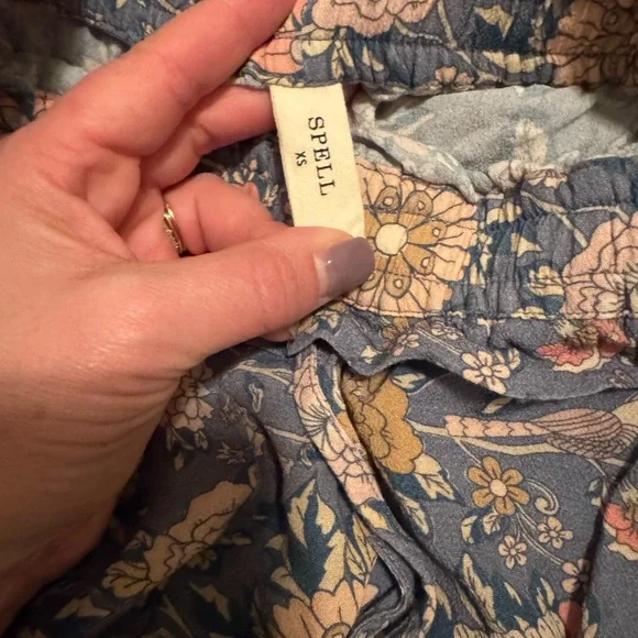 Spell Blue Floral Shorts - Picture 4 of 4